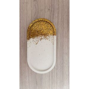 Plateaux en résine ovales et ronds pour l'organisation de la chambre à coucher Élégantes étagères de présentation - Product Image 6