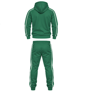 Conjunto Deportivo de Moda para Hombre al por Mayor: Sudadera con Capucha de Cremallera Completa y Pantalones Jogger a Juego, Cómodo y Casual para Deporte y Estilo Urbano - Product Image 2