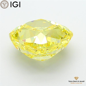 เพชรสีเหลืองสดใส ระดับความสะอาด VS1 น้ำหนัก 6.50 กะรัต ใบรับรอง IGI เพชร CVD ที่เพาะเลี้ยงในห้องปฏิบัติการ รูปทรงคุชชั่น สำหรับทำแหวนดีไซเนอร์ - Product Image 5