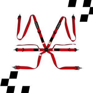 TBRACING FIA 8853 2016 เข็มขัดนิรภัยสำหรับรถแข่ง แบรนด์ผู้จัดจำหน่าย OEM ODM ขายส่ง ตัวปรับขนาดเหล็ก 2 นิ้ว และสายรัดยืดหยุ่นแบบปลดเร็ว - Product Image 1