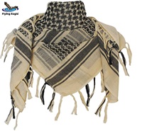 OEM Flying Eagle 100% Katun Arab Shemagh Kamuflase Gurun Keffiyeh Bernapas Tahan Angin Tahan Debu Kustom Penutup Kepala Pria