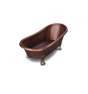 Creative Low MOQ Handmade Bronze Copper Bathtub Without Overflow for Sale by Manufacturers - Product Image 1