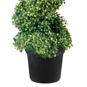 2 pezzi. Pianta Artificiale a Spirale di Bosso da 122 cm, Decorativa, Verde, in Plastica PE e Ferro - Product Image 3