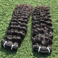 Nuevo Producto de Alta Calidad, Cabello Virgen Indio Remy 100% Liso, Grado 6A-10A, Extensiones a Granel, Doble Trama a Máquina, Clip-in/Weave