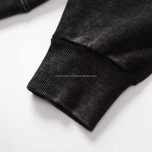 Sweat à capuche oversize délavé à l'acide personnalisable, 100% coton, look vintage lourd, qualité supérieure (fabricant 2026) - Product Image 4