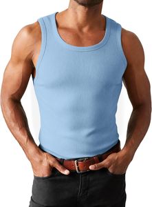 Camiseta sin mangas de microfibra para hombre, suave, ligera, de secado rápido, chaleco deportivo, fabricante al por mayor - Product Image 2