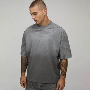 Camiseta de Hombre Personalizada, 100% Algodón, Corte Regular, Ecológica, de Secado Rápido, Estilo Vintage, Hombros Caídos, Diseño Liso - Product Image 1