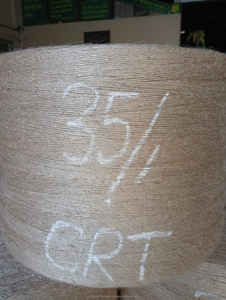 Fil de jute texturé CRT 35LBS/1PLY 100% naturel, écologique, durable, biodégradable, de haute qualité, pour tricot à la main et couture, exportateur - Product Image 4