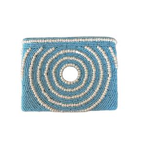 Nouvelle collection de bachelorette perlée champagne pochette à fermeture éclair célébrer un bon moment avec ces pochette en perles de graines violet clair - Product Image 4