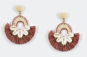 Pendientes Colgantes de Estilo Bohemio con Flecos, Cuerda de Cáñamo Hecha a Mano, Imitación de Perlas y Campanas Vintage, Joyería de Moda para Mujer - Product Image 3