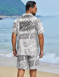 Ensemble de jogging pour hommes, été, tricoté, brodé, 100% coton, séchage rapide, manches courtes, logo personnalisé, ensemble chemise et short - Product Image 3