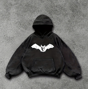 ผู้ผลิตเสื้อฮู้ดดี้ปักลายวินเทจแบบหนาพิเศษตามสั่ง 30MOQ ชุดวอร์มฟอกสีสไตล์ดิสเทรสสำหรับผู้ชายฤดูหนาวแบบมีฮู้ด - Product Image 1