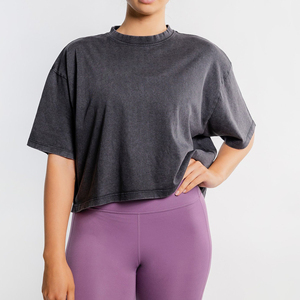 Top Corto para Mujer, Ajustado, de Algodón, Informal, para Verano, Transpirable, Venta al Por Mayor - Product Image 6