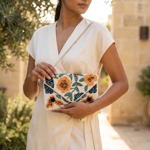 Pochettes à main perlées artisanales de qualité supérieure pour femmes, écologiques, légères, pour soirées, vendues par un fournisseur indien - Product Image 4