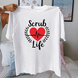 Scrub Life pure cotton women's <b>Tshirt</b> comfort fit - Product Image 2
