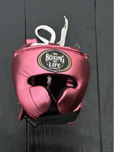 Personalized No Boxing No Life Pink Real Cowhide <b>Leather</b> Set Lightweight MMA Sanda Boxing Gloves-Head Guard Groin Guard Set Hook - Product Image 5