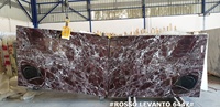 Dalles de marbre rouge Rosso Levanto 2025, épaisseur 20-30 mm, polies, pour sols et décorations de villas de luxe, fabriquées en Turquie