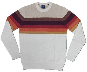 Suéter de Lana y Cachemira para Hombre, Tejido Jacquard, Manga Larga, Cuello Redondo, Logotipo Frontal - Product Image 5