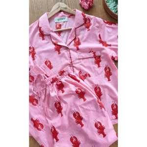 Conjunto de Pijama Lobster Love Talla S para Mujer de The Quince Life, Ropa de Dormir Cómoda - Product Image 3