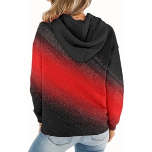 Sweat-shirts à capuche à manches longues pour femmes, très demandés, décontractés, avec design de couleur personnalisé et technique de lavage - Product Image 2