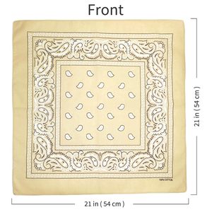 Foulard carré bandana en polyester à motif cachemire pour le cyclisme en extérieur et le hip-hop, vente en gros transfrontalière - Product Image 1