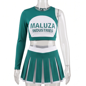 Uniformes de Animadoras Sublimados Personalizados de Alta Calidad de MALUZA INDUSTRIES, con Pedrería Brillante, para Equipos de Adultos - Product Image 1