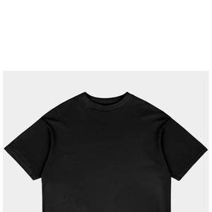 เสื้อยืดคอกลมทรงโอเวอร์ไซส์ ผ้าฝ้ายทอเนื้อแน่น 100% ป้องกันรอยยับ แบบเรียบ สำหรับผู้ชาย - Product Image 5