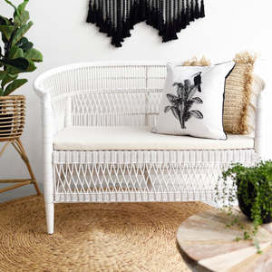 Sofá de mimbre para exteriores, conjunto de sofás creativos, muebles de jardín de lujo, Mimbre natural, hecho en Vietnam - Product Image 6
