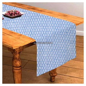 Best Price 100% Pure Cotton Table <b>Runners</b> Traditional Hand Block Printed Floral Fabric Limited Time Sale For Wedding Events Home - Product Image 4