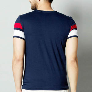เสื้อยืดแขนสั้นแฟชั่นลำลองใหม่สำหรับผู้ชาย ผ้าฝ้าย 100% ระบายอากาศได้ดี คุณภาพสูง บริการ OEM แบบกำหนดเอง ผลิตในปากีสถาน - Product Image 2