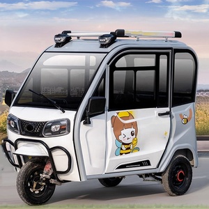 ZKF74 <span class=keywords><strong>Triciclo</strong></span> eléctrico Cerrado 3 ruedas Adulto <span class=keywords><strong>Triciclo</strong></span> eléctrico impulsado por batería <span class=keywords><strong>Triciclo</strong></span> eléctrico de tres ruedas E Scooter <span class=keywords><strong>Chopper</strong></span> Side Car - Product Image 5