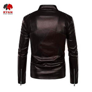 Veste en cuir pour homme de qualité supérieure avec personnalisation de la marque, couleur unie, matériau durable, service OEM et ODM - Product Image 6