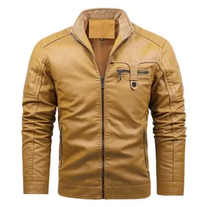 Premium Quality Men Leather Winter Jacket 2026 Warm Genuine Leather Jacket Supplier - Product Image 5
