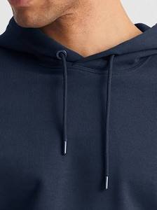 Sudadera con capucha y cremallera para hombre, azul liso, con puños acanalados, forro polar, estampado digital, para otoño, corte regular, poliéster/algodón, antiencogimiento - Product Image 2