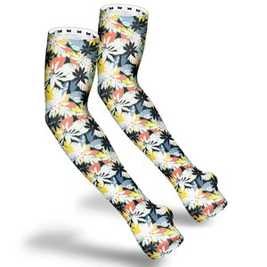 Floral Print Cycling <b>Arm</b> <b>Sleeves</b> Unisex Anti-Uv Protection <b>Compression</b> <b>Sleeve</b> for Adults Breathable & Sweat-Wicking - Product Image 6