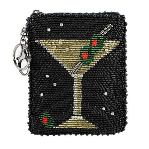 <b>Seed</b> Beads Embroidered Pouch Perfect for Jewelry <b>Storage</b> Coin Pouch Mardi Gras Good Times Roll Coin Purse From india - Product Image 1