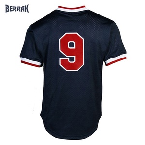 Maillot de baseball à manche longue pour hommes, t-shirt de base-ball, à col ras du cou - Product Image 3