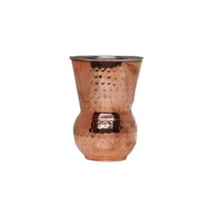 Handcrafted Pure Copper Tumbler <b>Vintage</b> Hand Hammered Drinking Water Cup Eco-Friendly Metal Barware Bar <b>Glassware</b> - Product Image 3