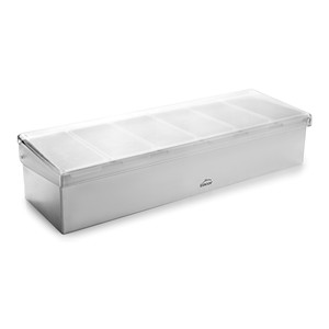Contenitore per condimenti in acciaio inossidabile Lacor, scatola portaoggetti a 6 scomparti per spezie da cucina - Product Image 1