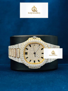 Hip Hop Iced Out Fashion Wristwatch VVS Sparkling Stone Wristwatch Premium Moissanite Diamond Hip Hop Bling Watch for Men - Product Image 3