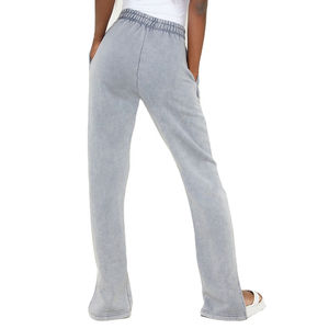 Pantalon de jogging en coton délavé à l'acide de haute qualité pour femme, style urbain, coupe décontractée 450 GSM, fabricant OEM pour femmes - Product Image 3