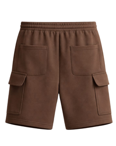 Custom <b>Brown</b> <b>Men</b> <b>Cargo</b> Shorts Elastic Waist Drawstring Casual Streetwear Multi Pocket Summer Shorts Custom Logo OEM Manufacturer - Product Image 5