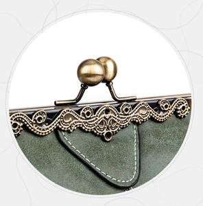 Vintage Suede <b>Frame</b> Handbag With Removable Strap Women's Coffee Green Blue Rose Red Color Options Daily Use Stylish Design - Product Image 6