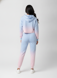 Sudadera con Capucha para Mujer, Color Degradado, con Logotipo Bordado, Informal, de Manga Larga, Tejida en Algodón y Fibra de Bambú, para Primavera - Product Image 3