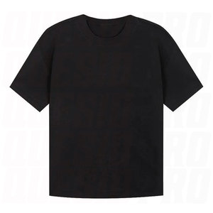 T-shirt pour homme en jersey teint en pièce de qualité supérieure, 100% coton, couleur unie, col rond, coupe ample - Product Image 3