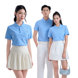 Polo de golf para hombre de calidad superior 87% poliéster 13% Spandex que absorbe la humedad ajuste estirable, descuento de pedido a granel - Product Image 4