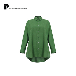 Proveedor OEM de Malasia, Blusa Modesta de Manga Larga, Negra, Verde, Marrón, Top Esencial para Musulmanas, Fabricante de Ropa Diaria de Calidad - Product Image 1