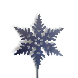 Décoration de Noël moderne en métal perforé nickelé de 5 pouces, étoile suspendue, forme d'aile d'ange en laiton, clochettes, écologique - Product Image 6