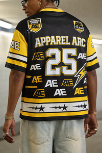 <b>Men</b>’s Oversized Mesh Football Jersey Sublimation Print Streetwear Sports Top OEM ODM Wholesale - Product Image 3