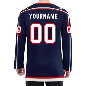 Wholesale Custom 100% Polyester Sublimation Printed Hockey Jersey Pakistan OEM Supplier Export USA Buyers Team Ice Hockey - Product Image 3